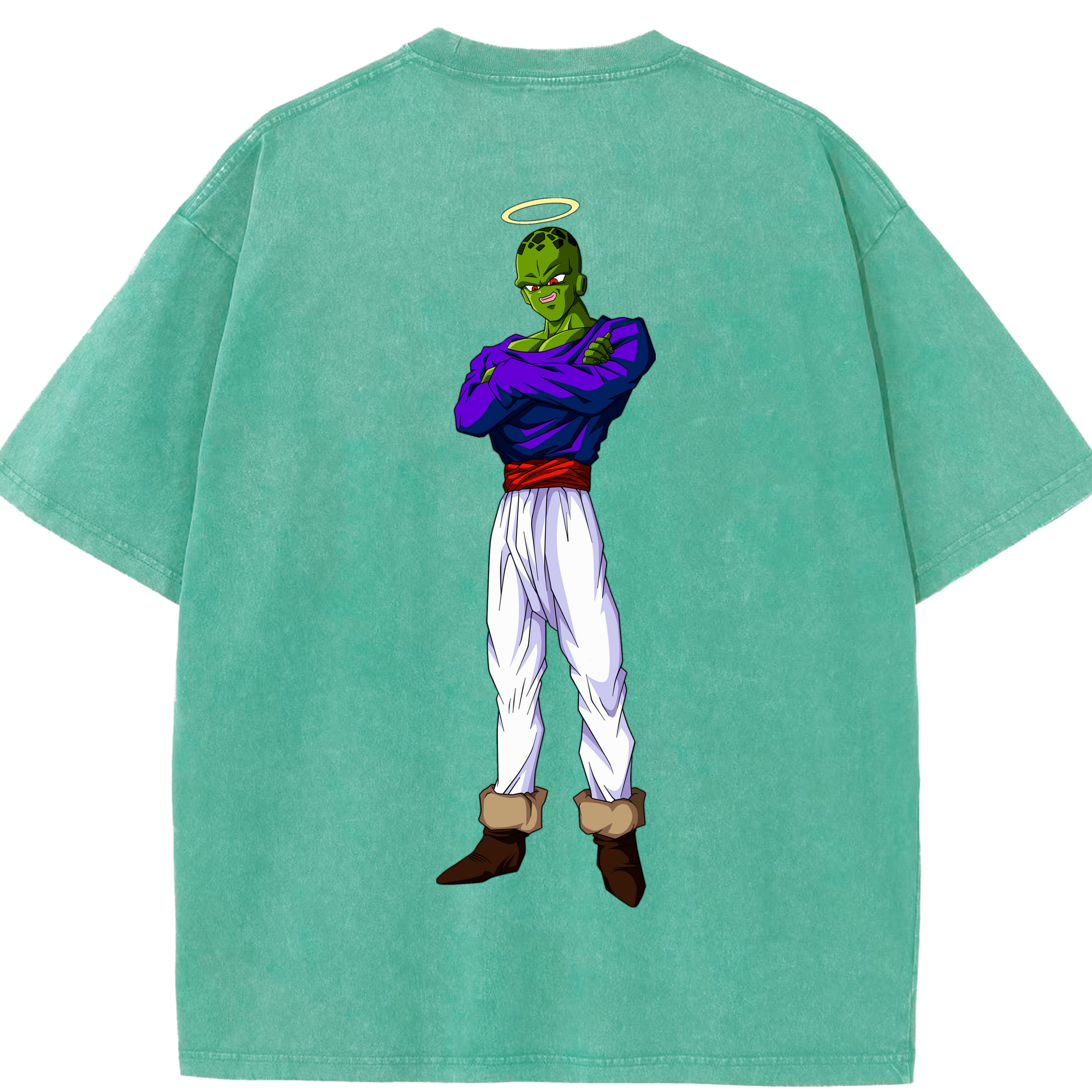 （画像用） ドラゴンボール パイクーハン DRAGON BALL Pikkon 綿100% ヴィンテージ風 半袖Tシャツ（背面プリント）